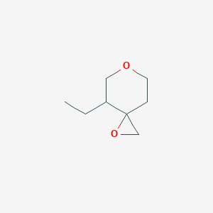 molecular formula C8H14O2 B2732642 4-Ethyl-1,6-dioxaspiro[2.5]octane CAS No. 2248416-58-0