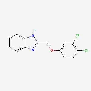 molecular formula C14H10Cl2N2O B2732650 2-[(3,4-dichlorophenoxy)methyl]-1H-benzimidazole CAS No. 632300-37-9