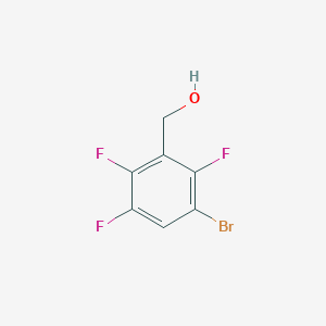 molecular formula C7H4BrF3O B2732657 3-溴-2,5,6-三氟苯甲醇 CAS No. 1296310-72-9