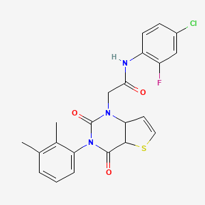 N-(4-chloro-2-fluorophenyl)-2-[3-(2,3-dimethylphenyl)-2,4-dioxo-1H,2H,3H,4H-thieno[3,2-d]pyrimidin-1-yl]acetamide
