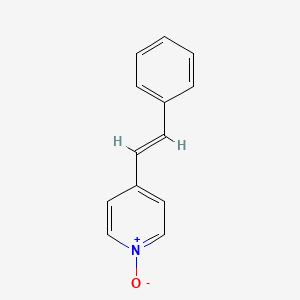 molecular formula C13H11NO B2732667 4-[(E)-2-Phenylethenyl]pyridin-1-ium-1-olate CAS No. 21945-42-6