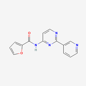 molecular formula C14H10N4O2 B2732683 N-[2-(3-pyridinyl)-4-pyrimidinyl]-2-furamide CAS No. 439109-55-4