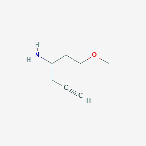 molecular formula C7H13NO B2732689 1-Methoxyhex-5-yn-3-amine CAS No. 1248088-99-4