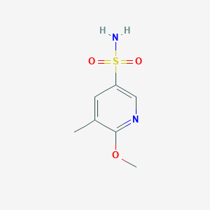 molecular formula C7H10N2O3S B2732697 6-Methoxy-5-methylpyridine-3-sulfonamide CAS No. 1355214-82-2