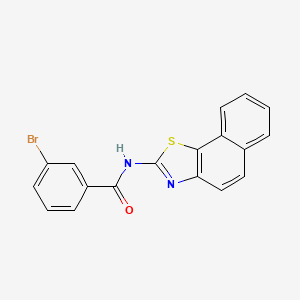 molecular formula C18H11BrN2OS B2732706 3-bromo-N-(naphtho[2,1-d]thiazol-2-yl)benzamide CAS No. 303797-16-2
