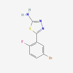 5-(5-Bromo-2-fluorophenyl)-1,3,4-thiadiazol-2-amine