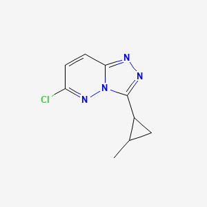 molecular formula C9H9ClN4 B2732735 6-Chloro-3-(2-methylcyclopropyl)-[1,2,4]triazolo[4,3-b]pyridazine CAS No. 1094292-73-5