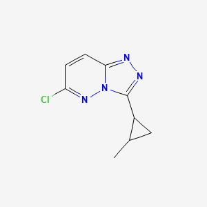 molecular formula C9H9ClN4 B2732735 6-氯-3-(2-甲基环丙基)-[1,2,4]三唑并[4,3-b]吡啶 CAS No. 1094292-73-5