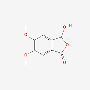 molecular formula C10H10O5 B2732744 3-Hydroxy-5,6-dimethoxy-2-benzofuran-1(3H)-one CAS No. 77619-89-7
