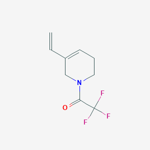molecular formula C9H10F3NO B2732745 1-(5-烯基-1,2,3,6-四氢吡啶-1-基)-2,2,2-三氟乙酮 CAS No. 875138-36-6