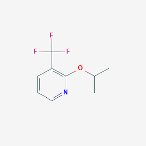 molecular formula C9H10F3NO B2732756 2-Isopropoxy-3-(trifluoromethyl)pyridine CAS No. 1394956-75-2