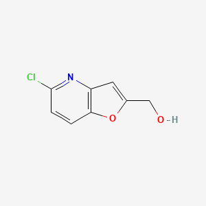 molecular formula C8H6ClNO2 B2732759 (5-氯呋喃[3,2-b]吡啶-2-基)甲醇 CAS No. 1347814-95-2