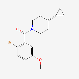 molecular formula C16H18BrNO2 B2732801 (2-Bromo-5-methoxyphenyl)(4-cyclopropylidenepiperidin-1-yl)methanone CAS No. 2097913-75-0