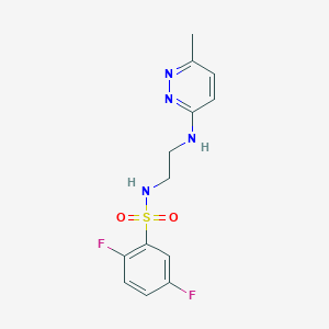 molecular formula C13H14F2N4O2S B2732803 2,5-difluoro-N-(2-((6-methylpyridazin-3-yl)amino)ethyl)benzenesulfonamide CAS No. 1203369-30-5