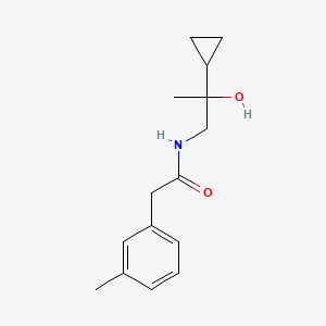 molecular formula C15H21NO2 B2732807 N-(2-环丙基-2-羟基丙基)-2-(间甲苯基)乙酰胺 CAS No. 1286732-49-7