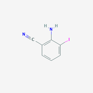 molecular formula C7H5IN2 B2732821 2-氨基-3-碘苯甲腈 CAS No. 114344-67-1