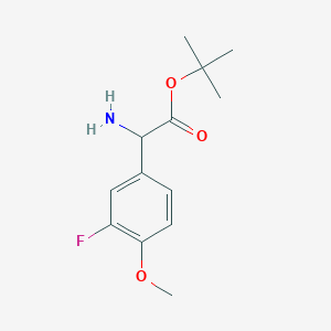 Tert-butyl 2-amino-2-(3-fluoro-4-methoxyphenyl)acetate