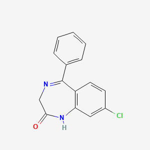 molecular formula C15H11ClN2O B2732850 8-氯-5-苯基-1H-苯并[e][1,4]二氮杂环己烷-2(3H)-酮 CAS No. 5571-50-6