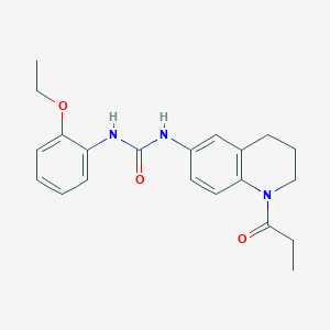 molecular formula C21H25N3O3 B2732860 1-(2-乙氧苯基)-3-(1-丙酰基-1,2,3,4-四氢喹啉-6-基)脲 CAS No. 1203340-99-1