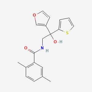 molecular formula C19H19NO3S B2732863 N-(2-(furan-3-yl)-2-hydroxy-2-(thiophen-2-yl)ethyl)-2,5-dimethylbenzamide CAS No. 2034487-04-0