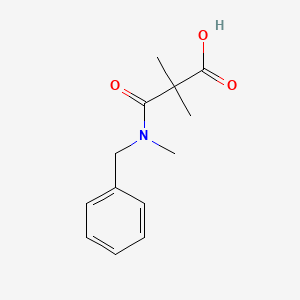 molecular formula C13H17NO3 B2732872 2-[Benzyl(methyl)carbamoyl]-2,2-dimethylacetic acid CAS No. 1502184-75-9