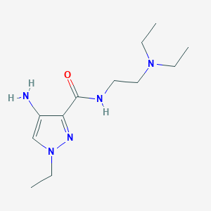 molecular formula C12H23N5O B2732885 4-Amino-N-[2-(diethylamino)ethyl]-1-ethyl-1H-pyrazole-3-carboxamide CAS No. 1493447-88-3