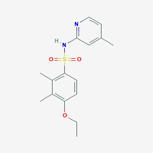 molecular formula C16H20N2O3S B273291 4-ethoxy-2,3-dimethyl-N-(4-methylpyridin-2-yl)benzenesulfonamide 