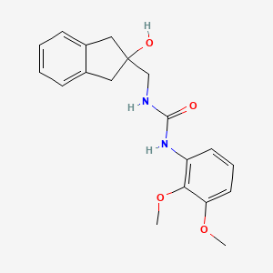 molecular formula C19H22N2O4 B2732934 1-(2,3-dimethoxyphenyl)-3-((2-hydroxy-2,3-dihydro-1H-inden-2-yl)methyl)urea CAS No. 2034347-03-8