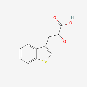 molecular formula C11H8O3S B2732937 3-(1-苯并噻吩-3-基)-2-氧代丙酸 CAS No. 66386-16-1