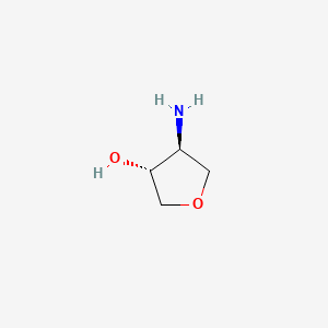 molecular formula C4H9NO2 B2732949 trans-4-Aminotetrahydrofuran-3-ol CAS No. 190792-70-2; 330975-13-8