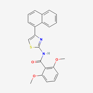 2,6-dimethoxy-N-(4-(naphthalen-1-yl)thiazol-2-yl)benzamide