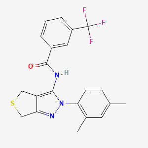 N-(2-(2,4-dimethylphenyl)-4,6-dihydro-2H-thieno[3,4-c]pyrazol-3-yl)-3-(trifluoromethyl)benzamide