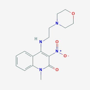 1-methyl-4-((2-morpholinoethyl)amino)-3-nitroquinolin-2(1H)-one