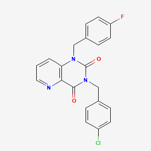 3-(4-chlorobenzyl)-1-(4-fluorobenzyl)pyrido[3,2-d]pyrimidine-2,4(1H,3H)-dione