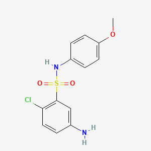 5-amino-2-chloro-N-(4-methoxyphenyl)benzene-1-sulfonamide