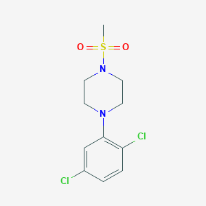 molecular formula C11H14Cl2N2O2S B273297 1-(2,5-Dichlorophenyl)-4-(methylsulfonyl)piperazine 