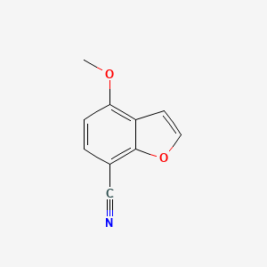 molecular formula C10H7NO2 B2732971 4-甲氧基-苯并呋喃-7-碳腈 CAS No. 1258959-97-5