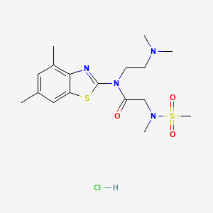 N-(2-(dimethylamino)ethyl)-N-(4,6-dimethylbenzo[d]thiazol-2-yl)-2-(N-methylmethylsulfonamido)acetamide hydrochloride
