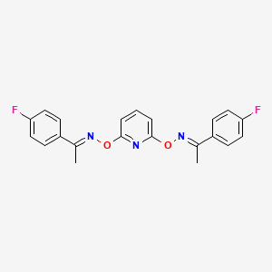 (E)-[1-(4-fluorophenyl)ethylidene][(6-{[(E)-[1-(4-fluorophenyl)ethylidene]amino]oxy}pyridin-2-yl)oxy]amine