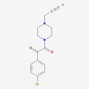 molecular formula C15H15BrN2O2 B2732990 1-(4-Bromophenyl)-2-(4-prop-2-ynylpiperazin-1-yl)ethane-1,2-dione CAS No. 1385399-21-2
