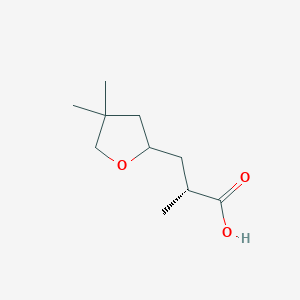 molecular formula C10H18O3 B2732994 (2R)-3-(4,4-Dimethyloxolan-2-yl)-2-methylpropanoic acid CAS No. 2248215-03-2
