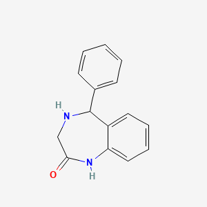 molecular formula C15H14N2O B2733010 5-Phenyl-1,3,4,5-tetrahydro-1,4-benzodiazepin-2-one CAS No. 4177-79-1