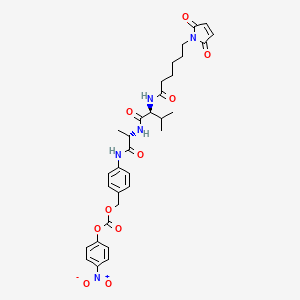 6-Maleimidohexanoyl-valyl-alanyl-(4-aminobenzyl)-(4-nitrophenyl)-carbonate