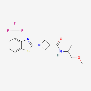 N-(1-methoxypropan-2-yl)-1-(4-(trifluoromethyl)benzo[d]thiazol-2-yl)azetidine-3-carboxamide