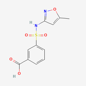 3-[(5-methyl-1,2-oxazol-3-yl)sulfamoyl]benzoic Acid