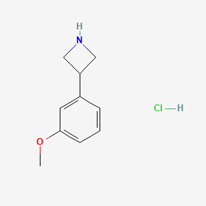 molecular formula C10H14ClNO B2733054 3-(3-Methoxyphenyl)azetidine hydrochloride CAS No. 1203684-74-5