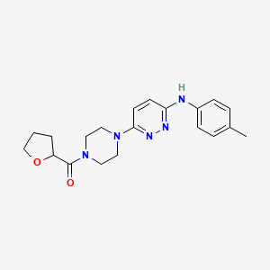 molecular formula C20H25N5O2 B2733061 (Tetrahydrofuran-2-yl)(4-(6-(p-tolylamino)pyridazin-3-yl)piperazin-1-yl)methanone CAS No. 946348-47-6