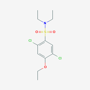 molecular formula C12H17Cl2NO3S B273307 2,5-dichloro-4-ethoxy-N,N-diethylbenzenesulfonamide 
