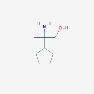 molecular formula C8H17NO B2733078 2-氨基-2-环戊基丙醇 CAS No. 1270341-03-1