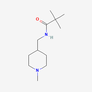 N-((1-methylpiperidin-4-yl)methyl)pivalamide